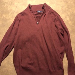 J crew 3/4 zip up sweater